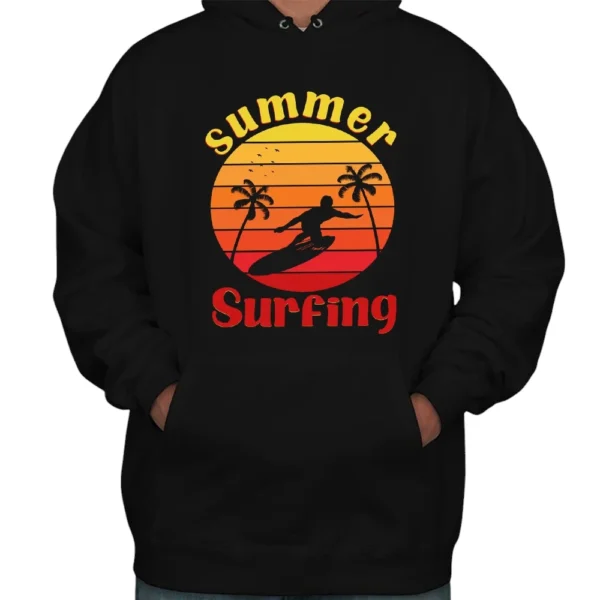 Summer Surfing Hoodie - Black