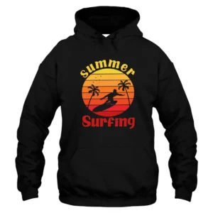 Summer Surfing Hoodie - Black