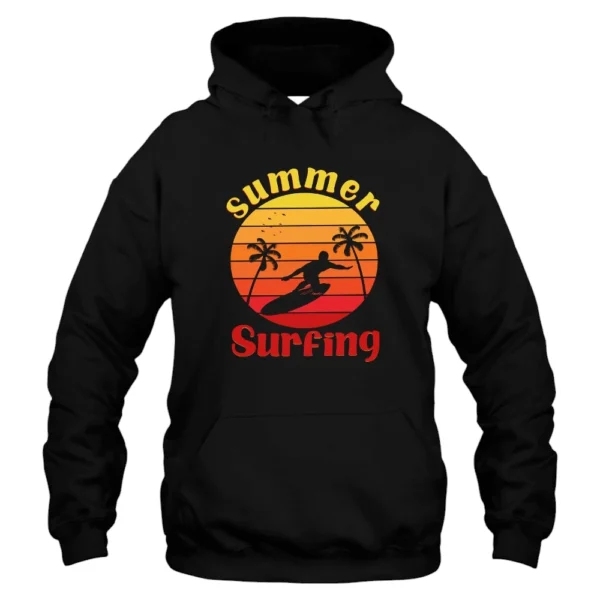 Summer Surfing Hoodie - Black