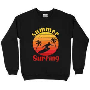 Summer Surfing Sweatshirt - Black