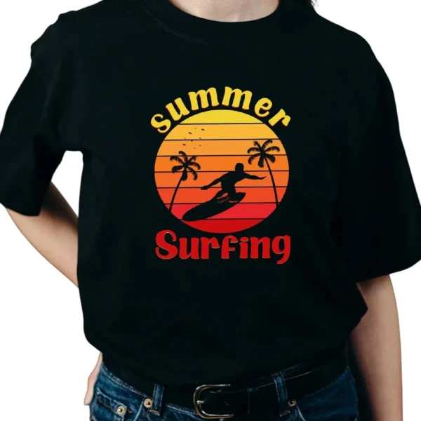 Summer Surfing TShirt - Black