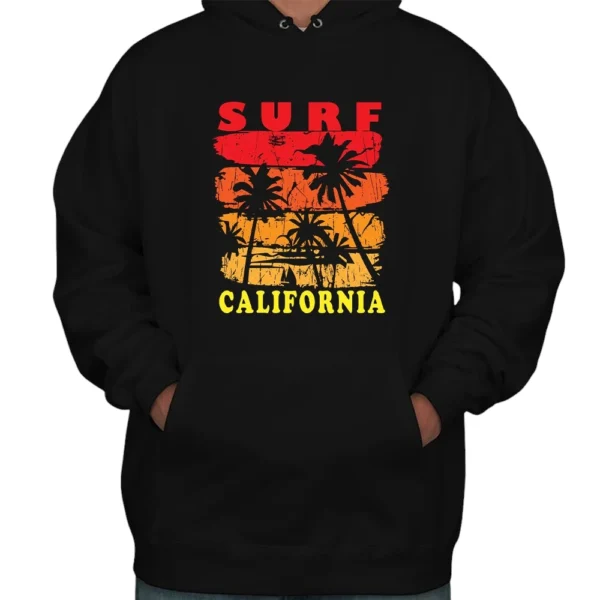 Surf Califonia Hoodie - Black