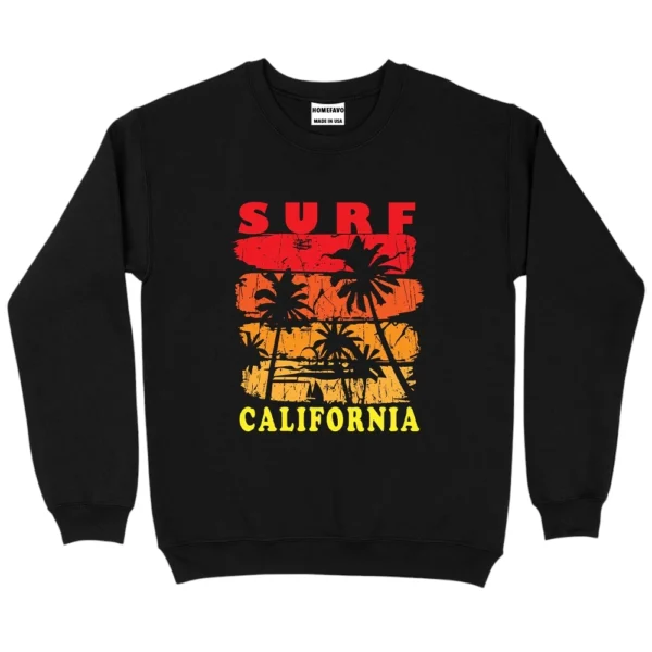 Surf Califonia Sweatshirt - Black